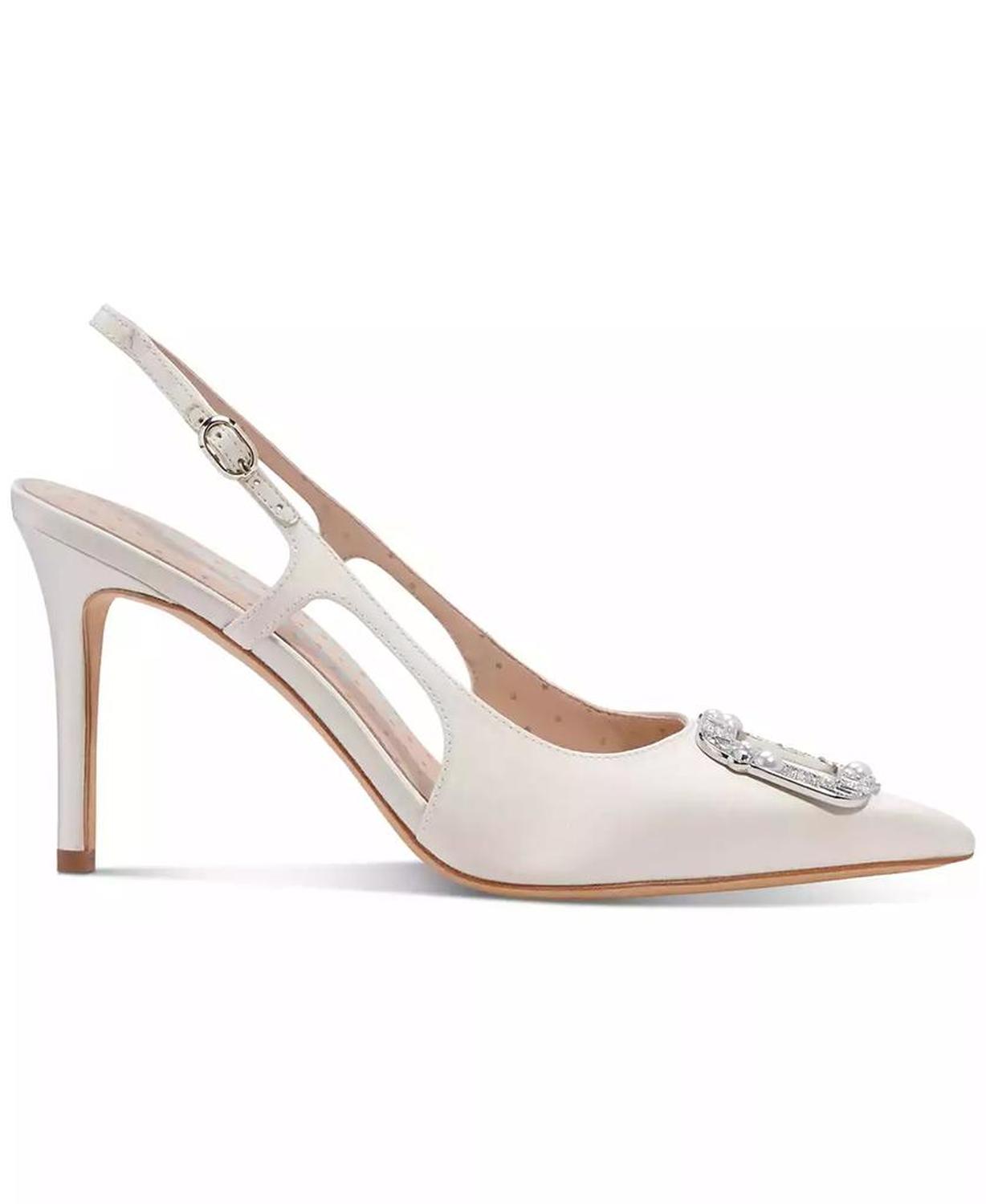 Women's Buckle Up Slingback Dress Pumps