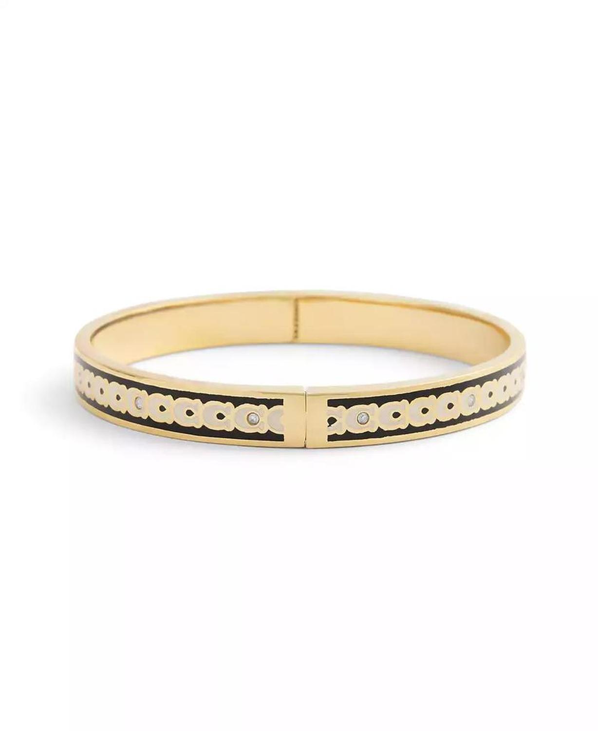 Signature Faux Stone C Enamel Bangle Bracelet