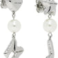 Silver 'The MJ Balloon Pearl' Earrings
