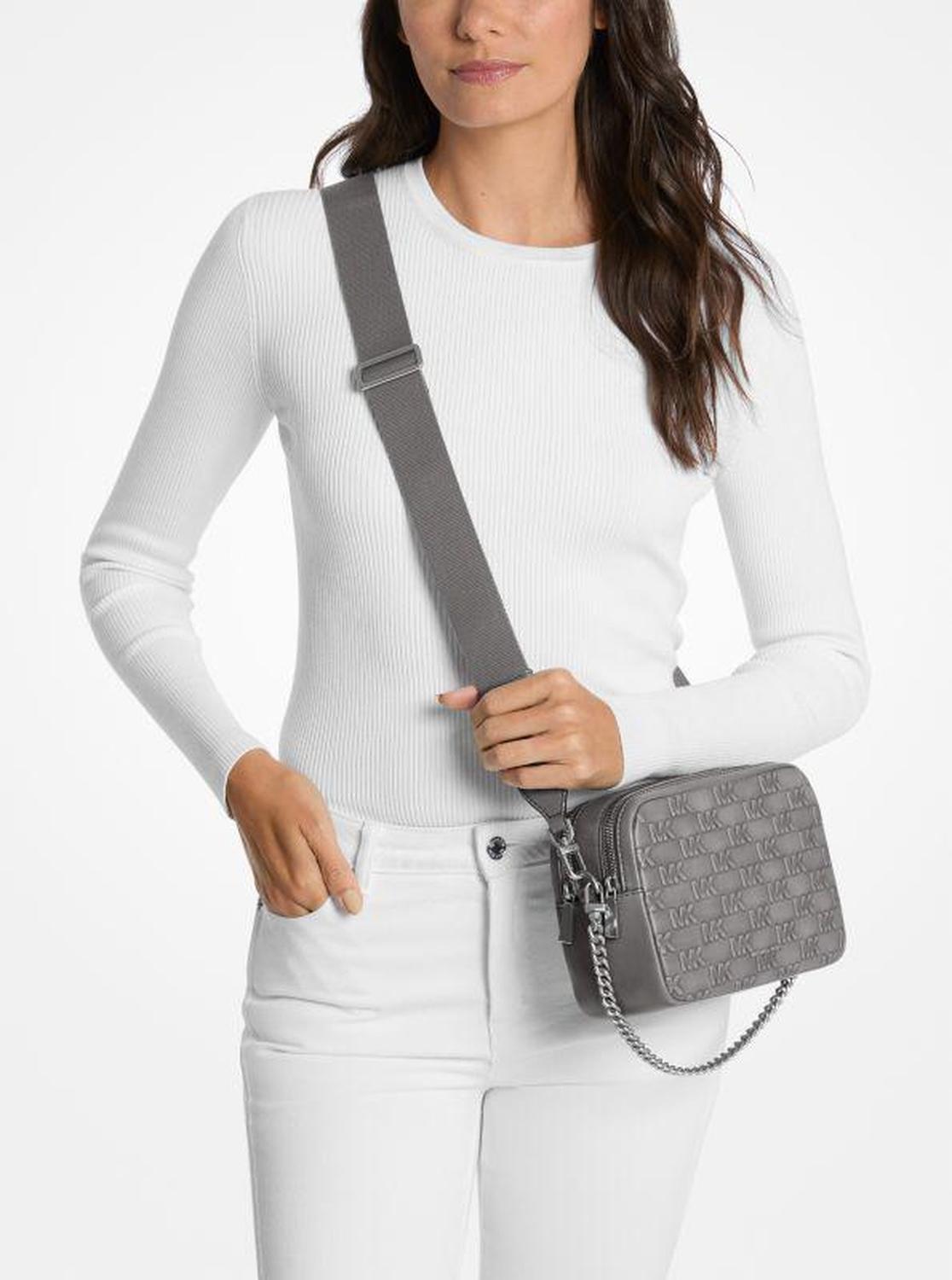 Bryant Medium Burnished Leather Camera Crossbody Bag