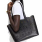 Do It All Perforated Leather Tote Bag