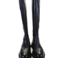 Michael Michael Kors Womens Black/Brown Leather RIDLEY BOOTS Shoes