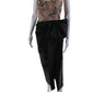Marchesa Womens Pink Black Beaded Cap Sleeve Drape Detail Gown Dress