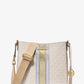Jet Set Travel Small Signature Logo and Metallic Messenger Bag