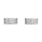 Rhodium Plated Minimal Huggie Hoop Earrings