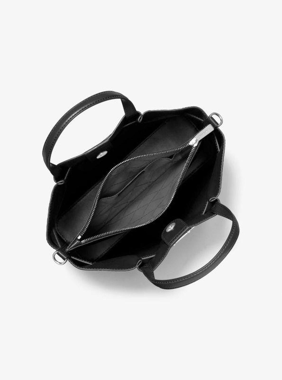 Carson Medium Crocodile Embossed Satchel