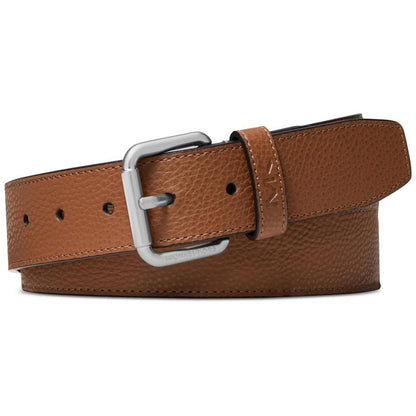 Mens Leather Pebbled Casual Belt