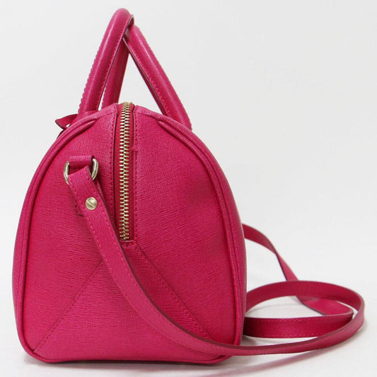 Leather Handbag Shoulder Bag (Pre-Owned)