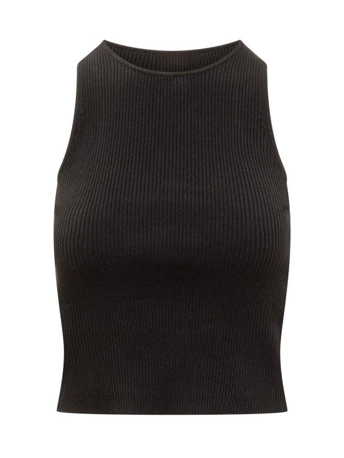 Michael Michael Kors Crewneck Ribbed Knit Tank Top