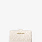 Jet Set Medium Metallic Logo Wallet