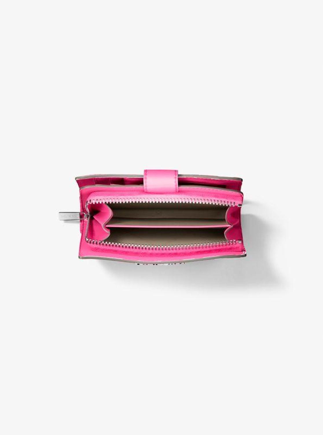 Jet Set Medium Floral Print Bi-Fold Wallet