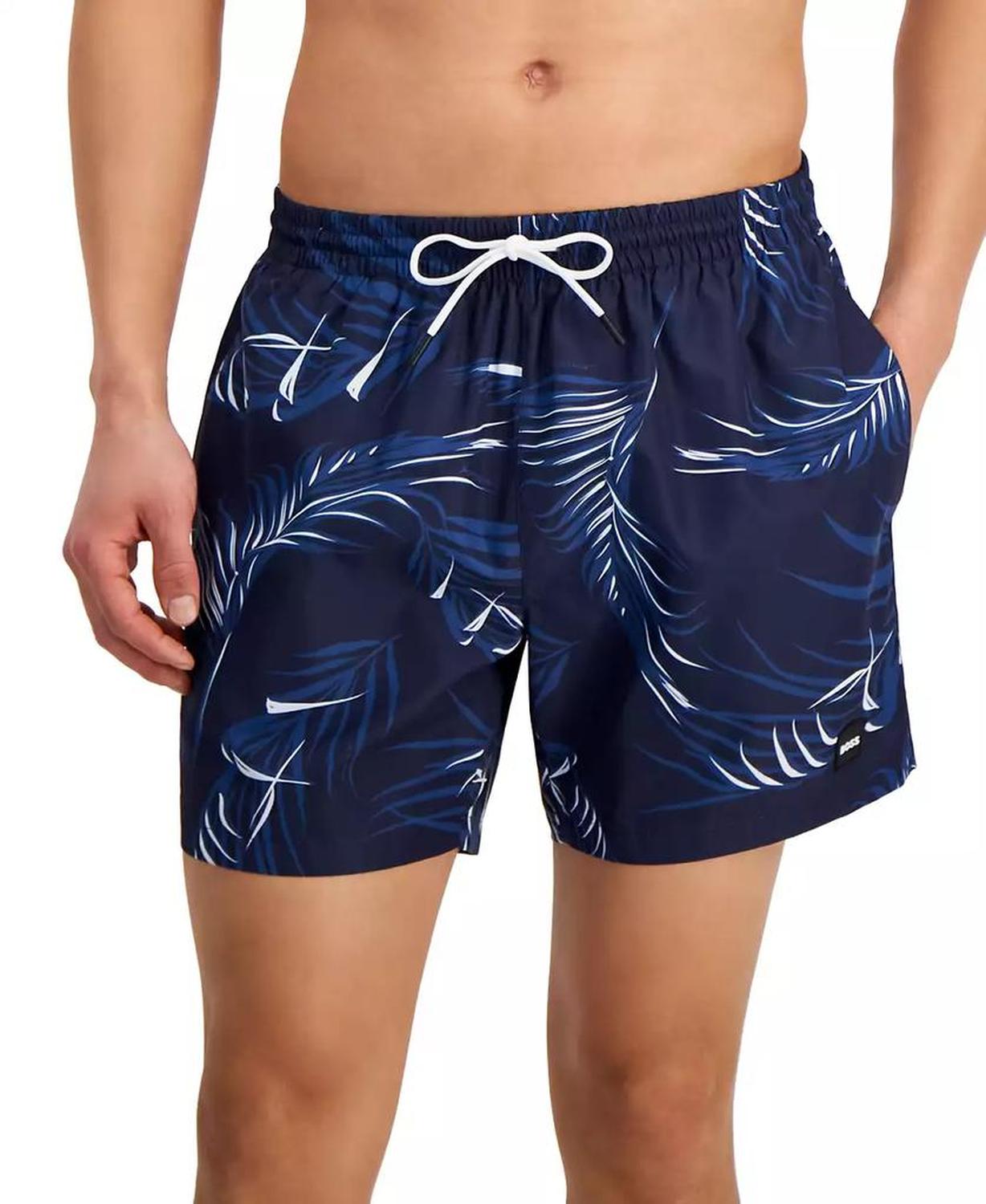 Men's Piranha Drawstring 5.3" Swim Trunks, Created for Macy's