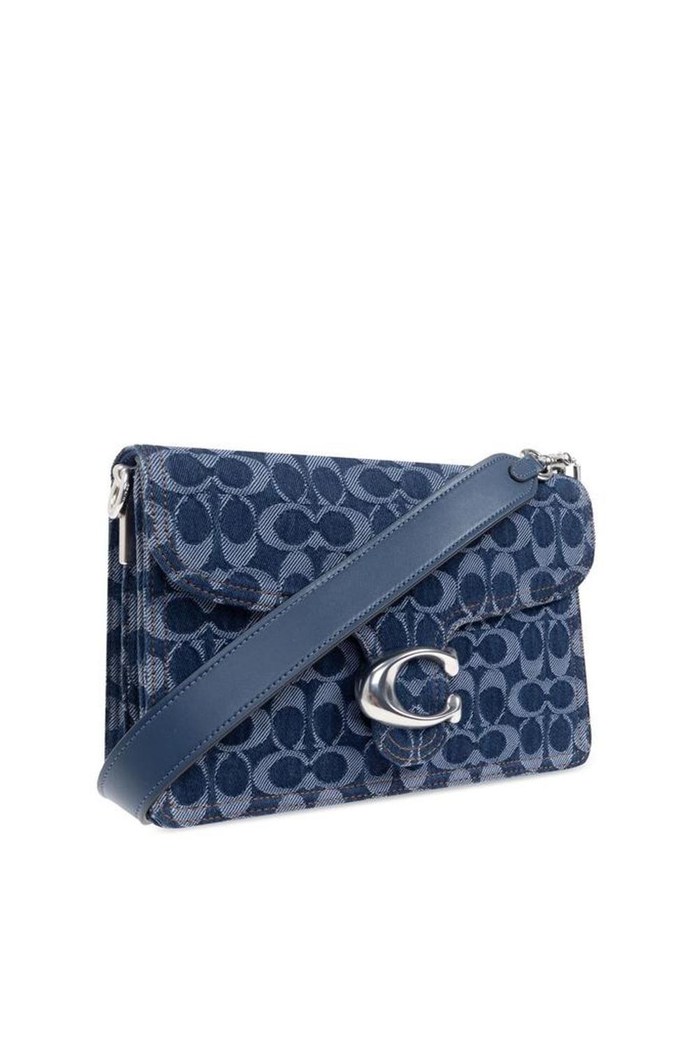 Chain Tabby Monogrammed Denim Shoulder Bag
