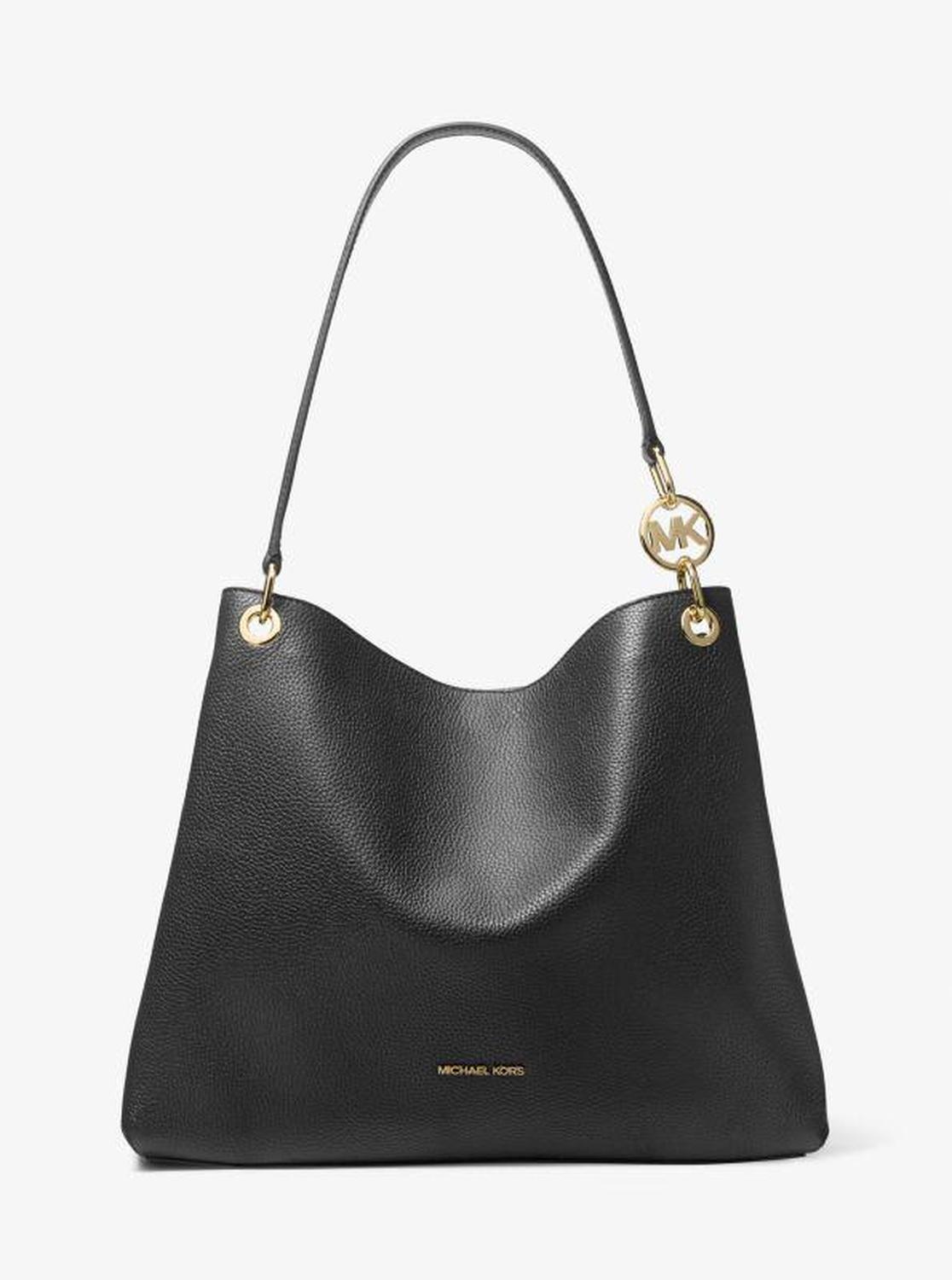 Christina Large Pebbled Leather Shoulder Bag