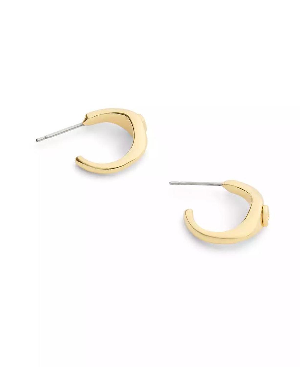 Signature Signet Huggie Earrings