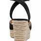 Women's Suede Espadrille Wedge Sandals