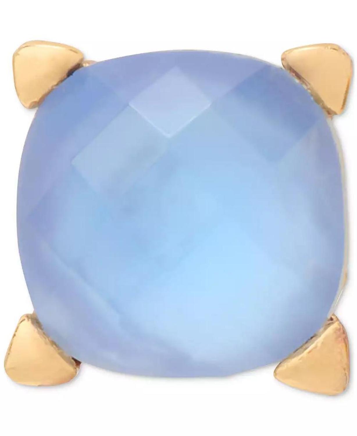 Gold-Tone Color Cubic Zirconia Stud Earrings
