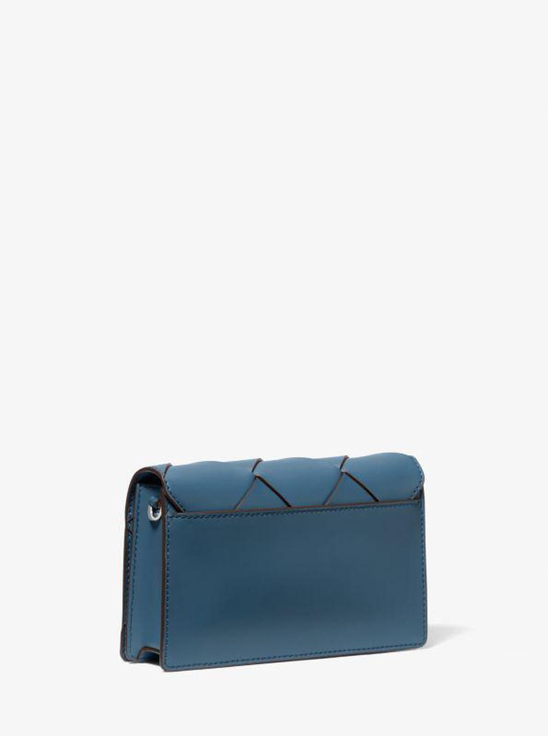 Jet Set Medium Woven Leather Crossbody Bag