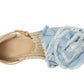 Flourish Denim Espadrille Wedge Sandal