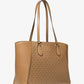 Taryn Large Signature Logo and Leather Tote Bag
