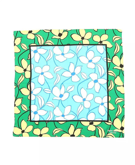 Women's Floral Vines Silk Bandana Scarf