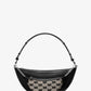 Hollis Medium 2-in-1 Pebbled Leather and Logo Jacquard Shoulder Bag