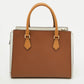 Brown/white Leather Large Hope Tote
