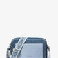 Maeve Large Two-Tone Denim Crossbody Bag