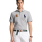 Custom Slim Fit Big Pony Crest Mesh Polo