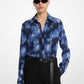 Hansen Floral Silk Crepe De Chine Shirt
