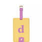 New York Just Mine Initial Luggage Tag, D