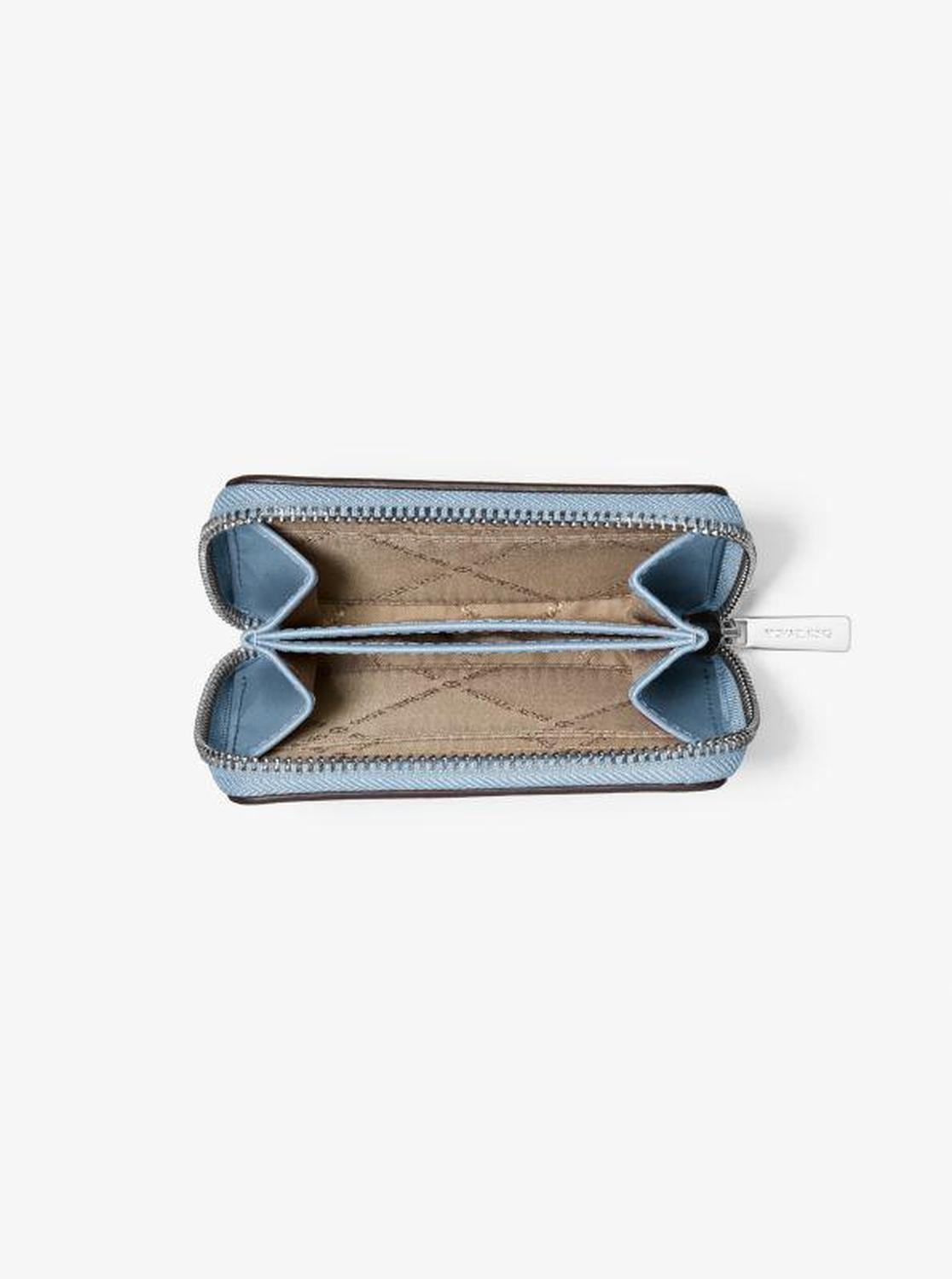 Jet Set Medium Distressed Zip Card Case