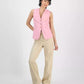 Women's V-Neck Sleeveless Button-Front Vest