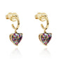 Kate Spade My Love Glitter Heart Earrings