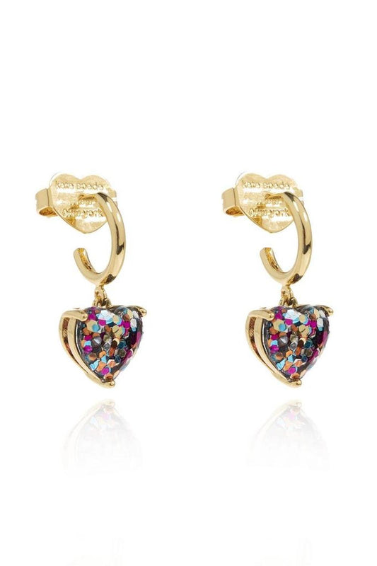 Kate Spade My Love Glitter Heart Earrings
