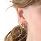 Two-Tone Interlock Stud Earrings