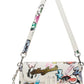White 'The Sticker Clover' Shoulder Bag