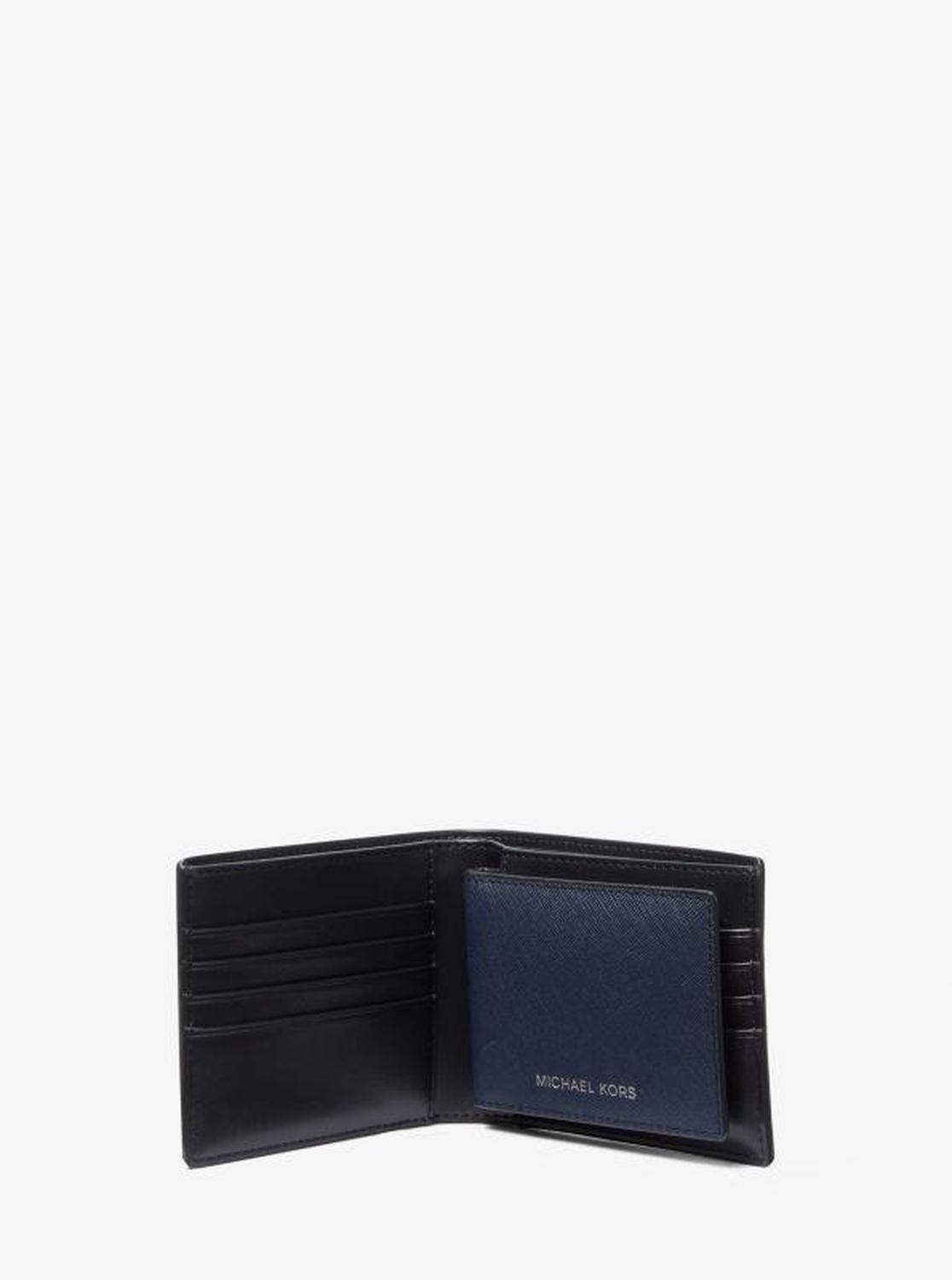 Varick Saffiano Leather Billfold Wallet With Passcase