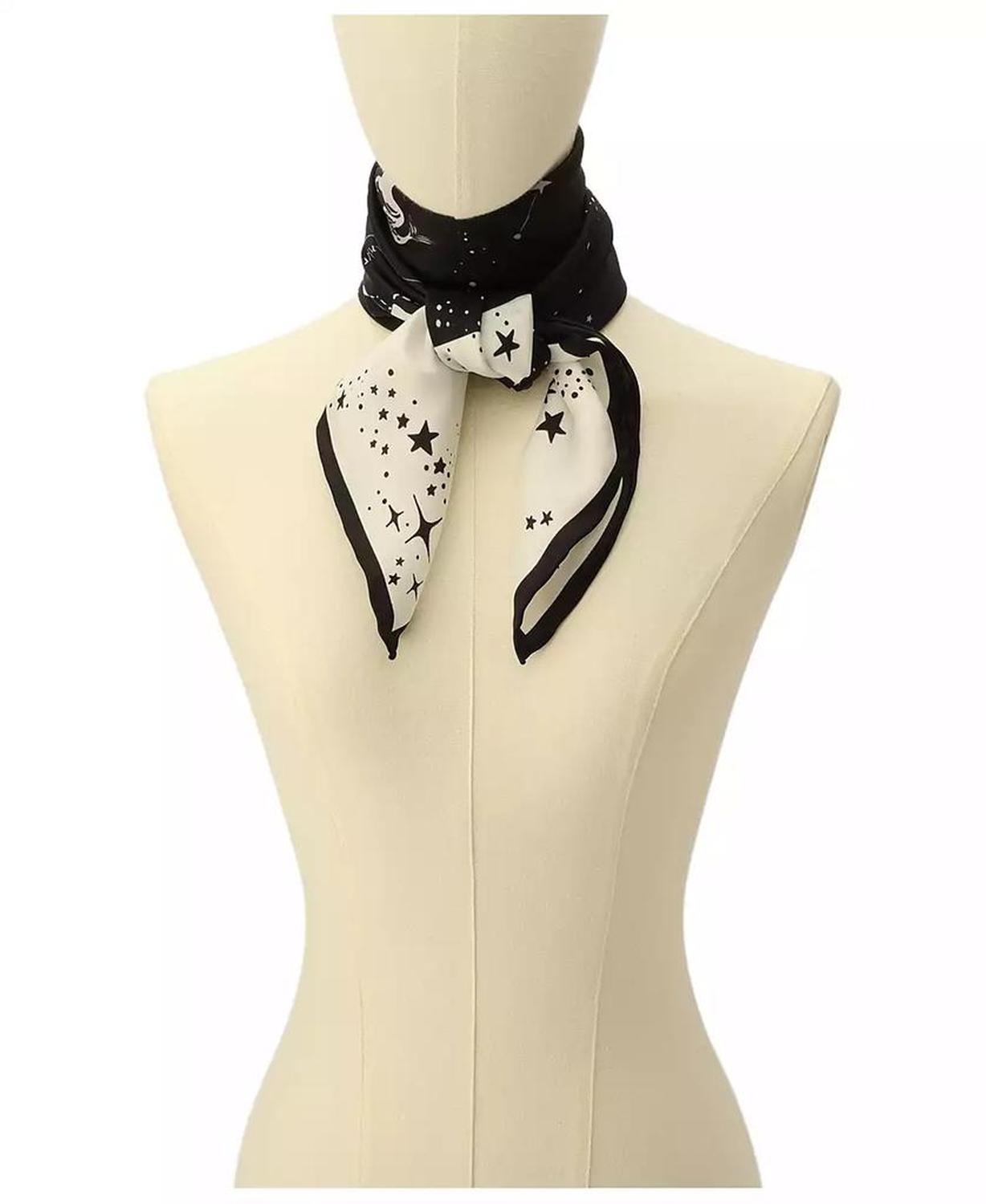 Women's Zodiac Constellations Silk Square Scarf