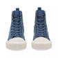 Sequined Denim High Top Sneakers
