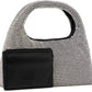 Silver 'The Rhinestone Mini Sack' Tote