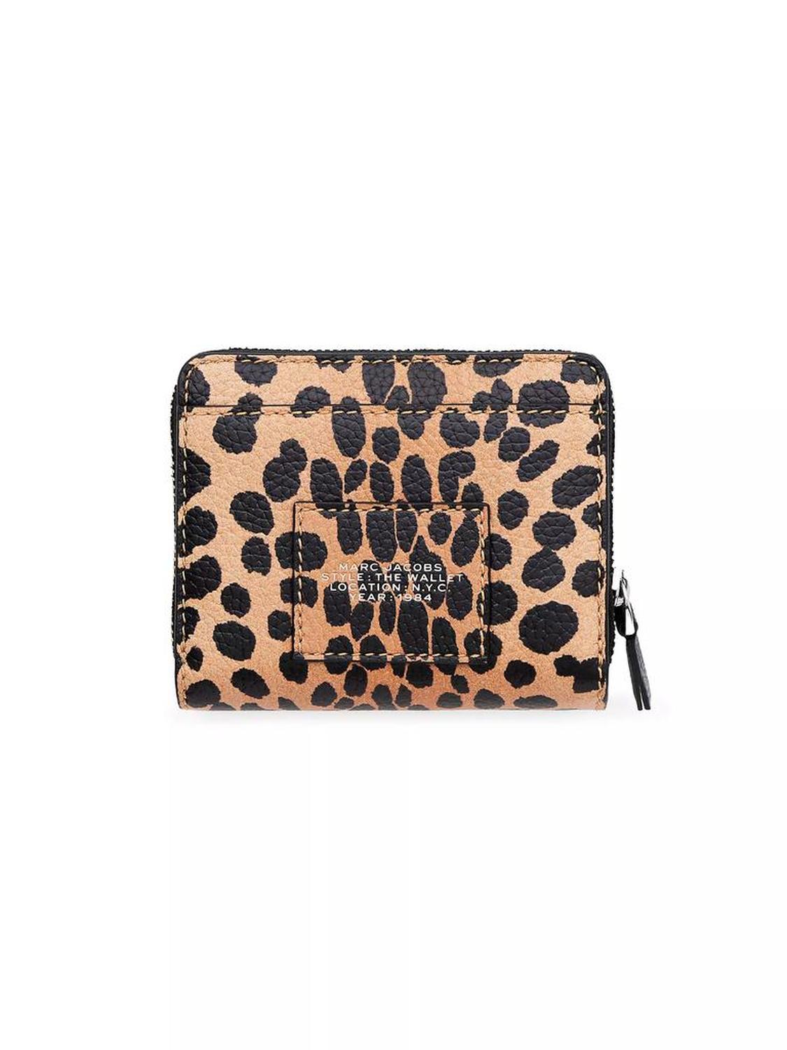 The Mini Cheetah Leather Compact Wallet