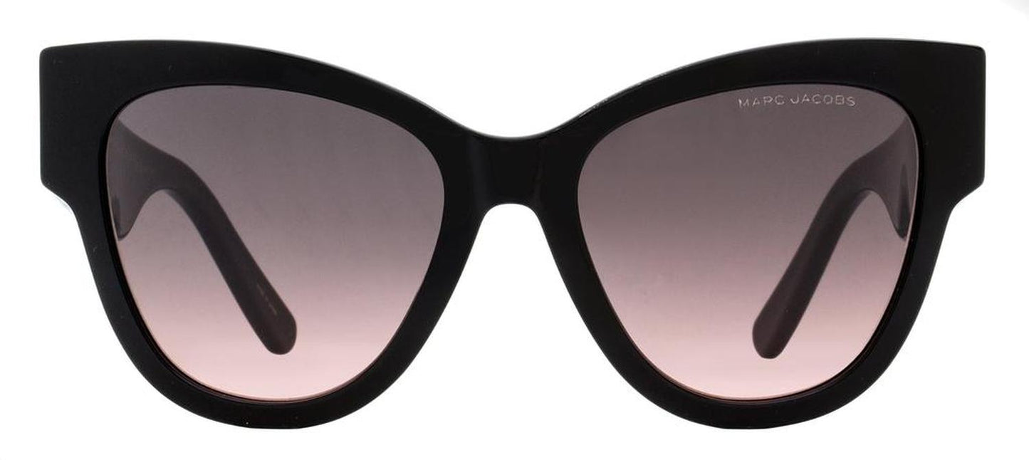 Women's Double J Logo Sunglasses Marc 697/S 807FF Black 53mm
