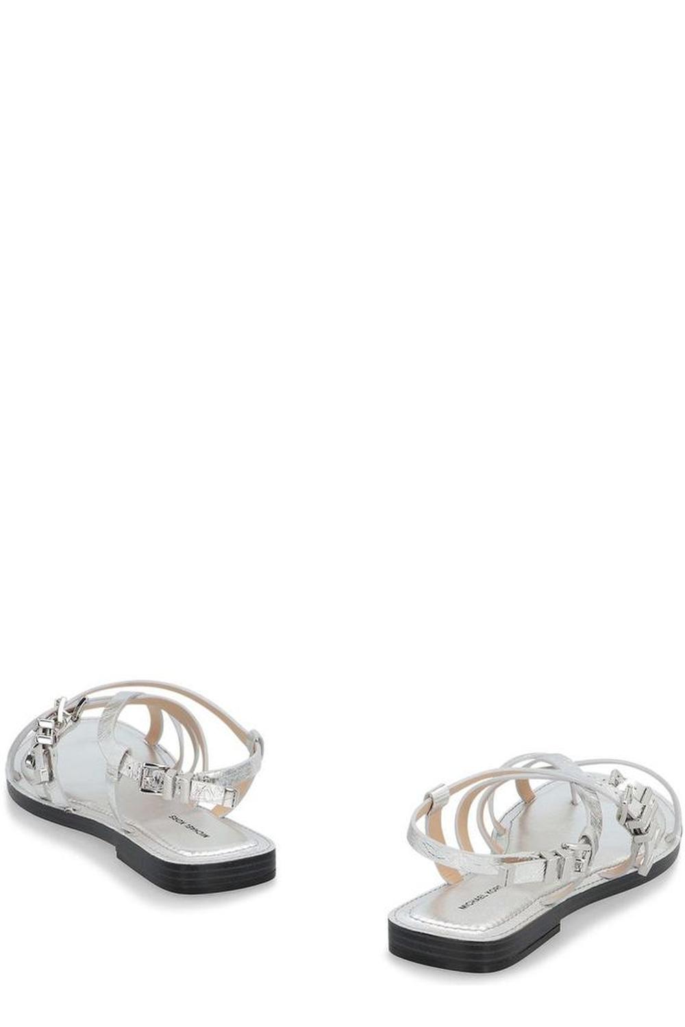 Michael Michael Kors Darrington Crackled Metallic Sandals