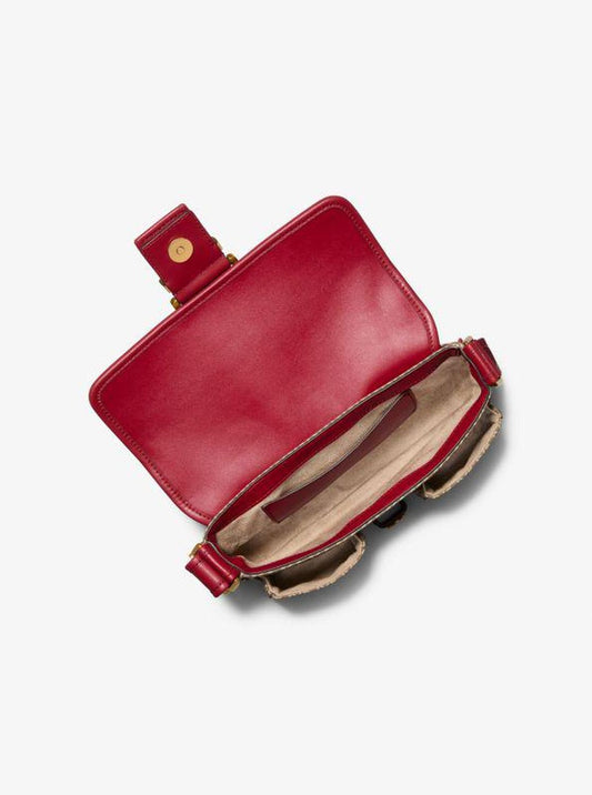 Colby Medium MK2000 Logo Jacquard Shoulder Bag