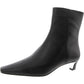 40F4CSMESL Womens Zipper Leather Booties