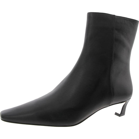40F4CSMESL Womens Zipper Leather Booties