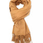 Women's Embroidered Fringe Scarf