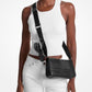 Jet Set Travel Small Metallic Patchwork and Signature Logo Crossbody Bag