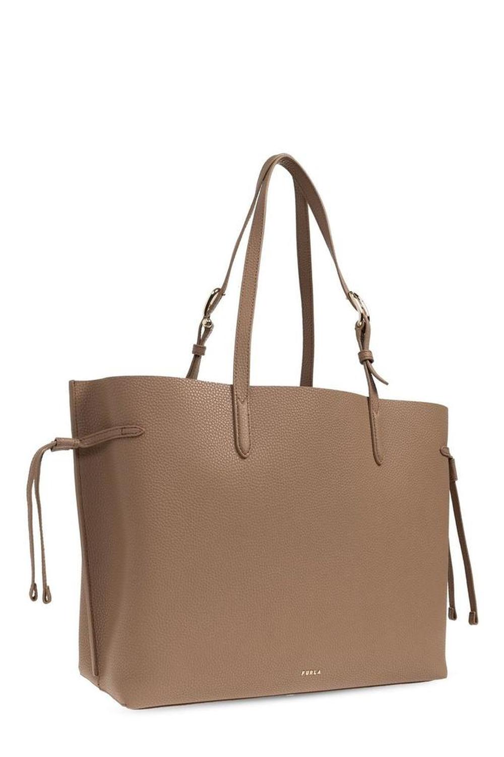 Furla Ava Logo Printed Large Shopper Bag